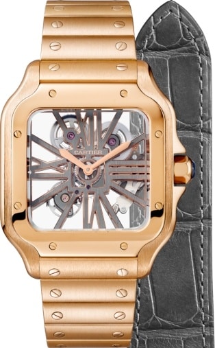 Santos de Cartier Skeleton watch 