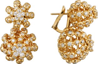 Cactus de Cartier earrings Yellow gold, diamonds