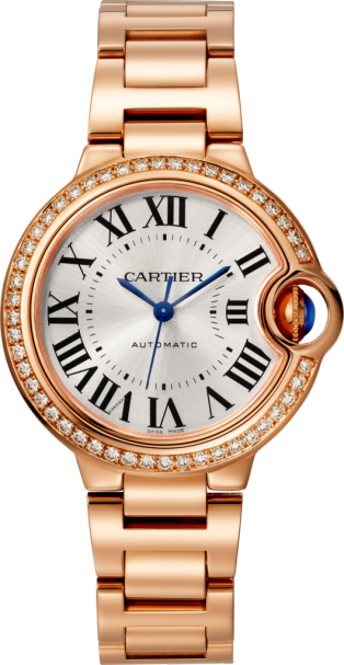cartier ballon gold watch