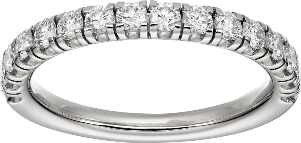 Étincelle de Cartier 結婚戒指鉑金，鑽石