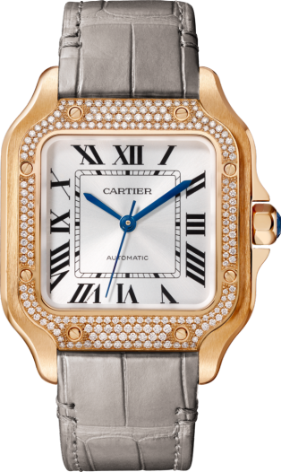 Cartier Paris Sapphires Rubies and Emeralds Bezel Full Diamonds Dial