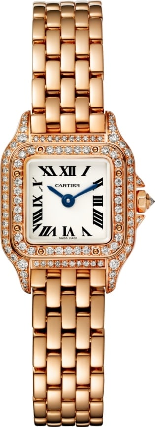 cartier 18k diamond watch