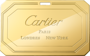 Guirlande de Cartier 銀包手袋 黑色小牛皮，金色飾面