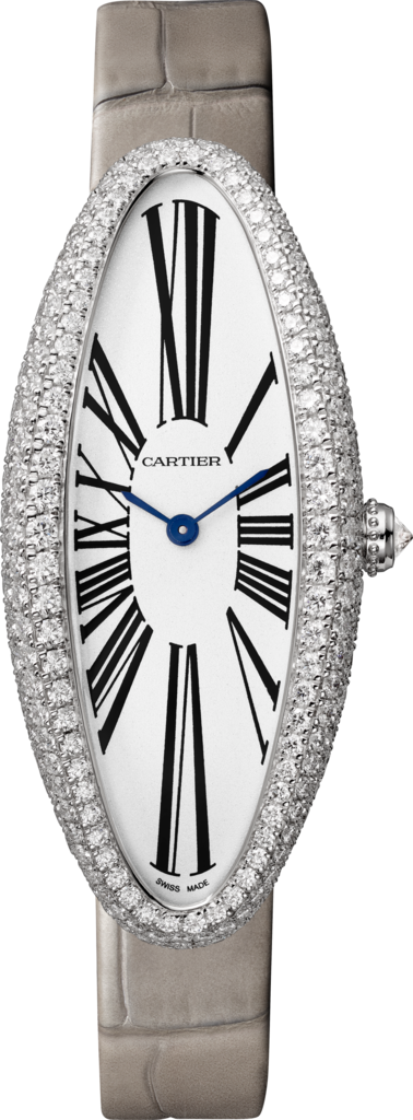 Cartier Tank Americaine 18K White Gold SM Diamond Bezel Quartz Full Set NOS