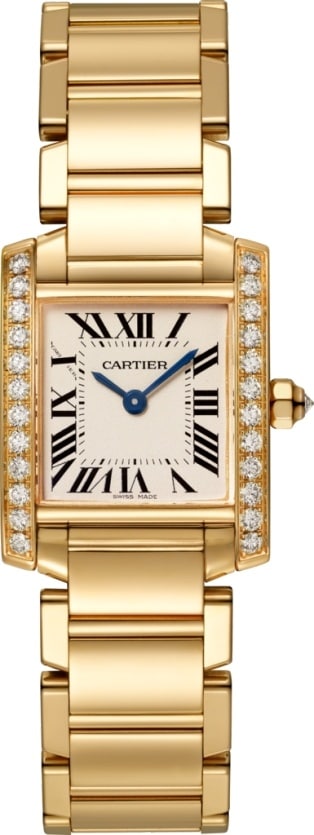 cartier watches for womens yellow gold