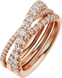 cartier ring rose gold diamond