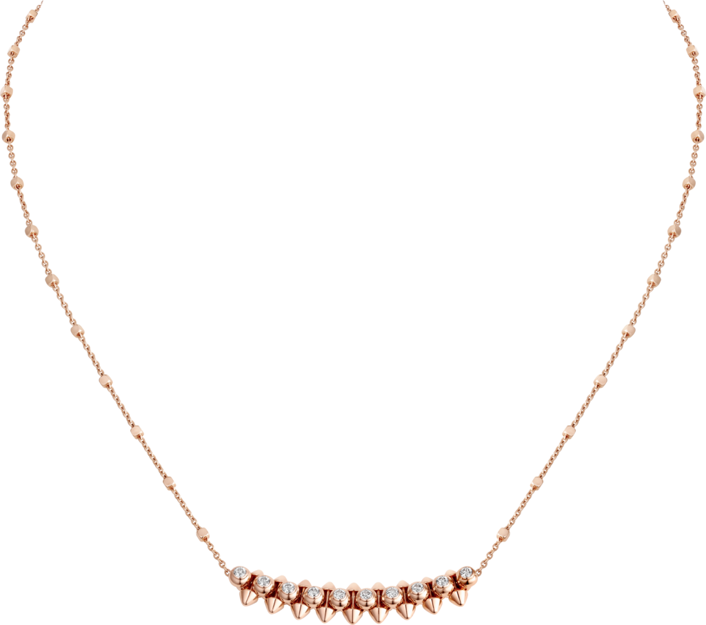 CRN8515173 - Clash de Cartier earrings Diamonds - Rose gold, diamonds |  Cartier earrings, Cartier necklace, Diamond earrings
