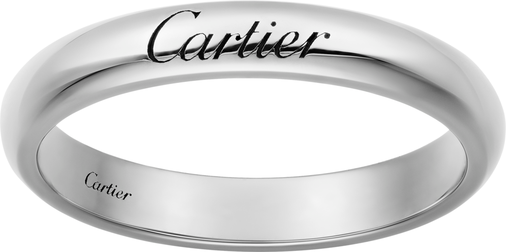 C de Cartier wedding ringPlatinum