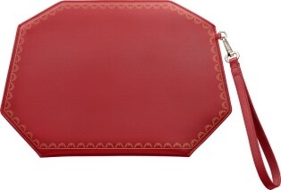 clutch bag - Red calfskin - Cartier
