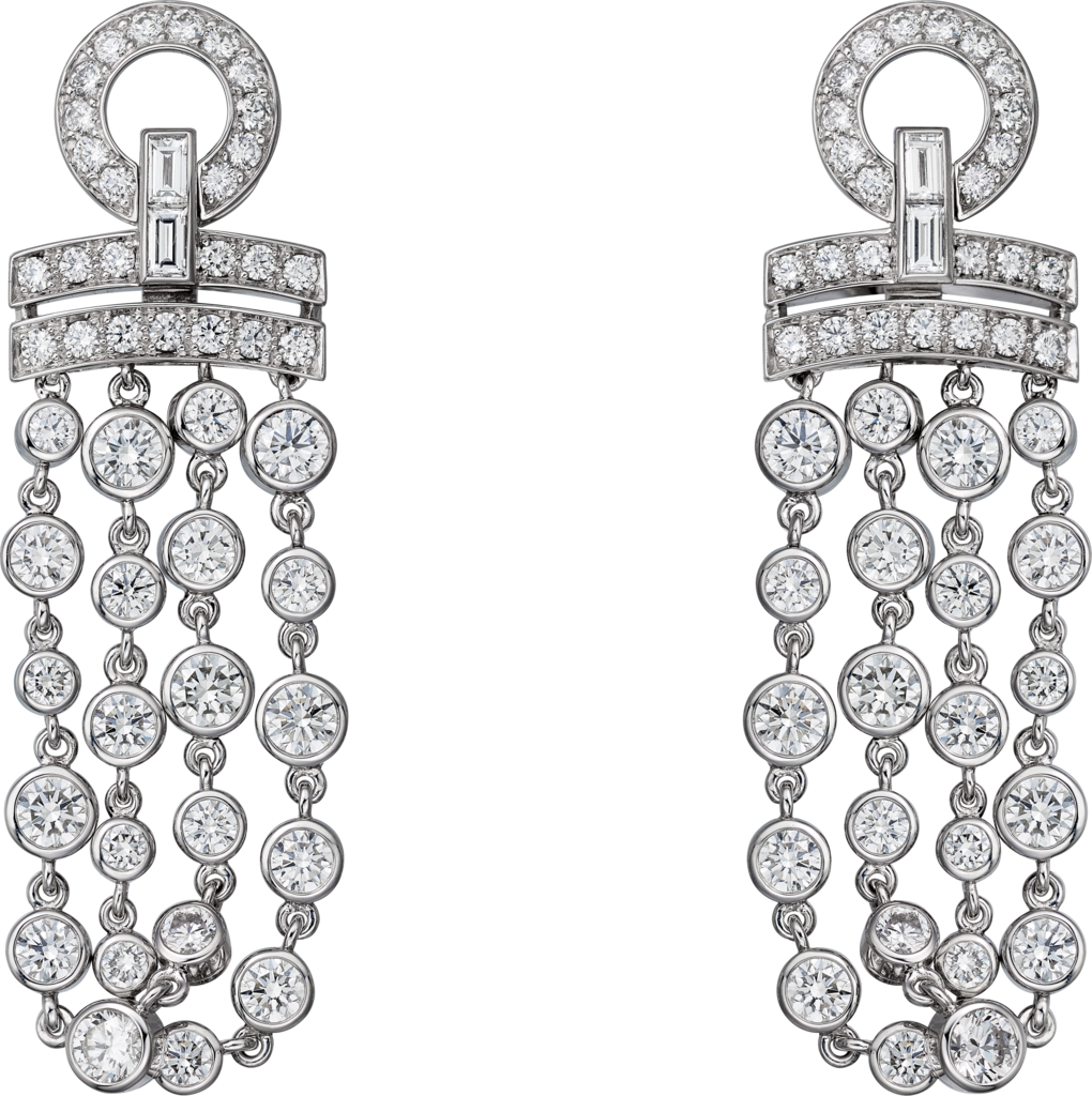 Pluie de Cartier earringsWhite gold, diamonds