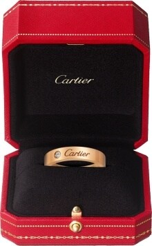 cartier mens ring rose gold