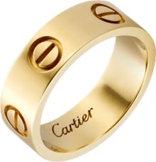 price of cartier love ring