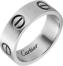 black cartier love ring