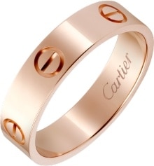 rose gold ring cartier love ring