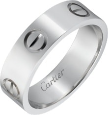 cartier ring love silver