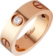 cartier love ring three diamond