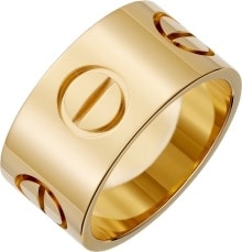 cartier yellow gold love ring