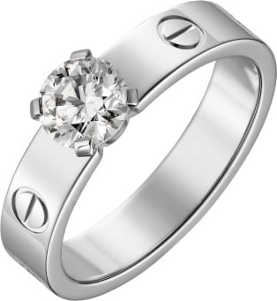 cartier love solitaire ring