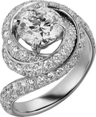 cartier trinity ruban engagement ring