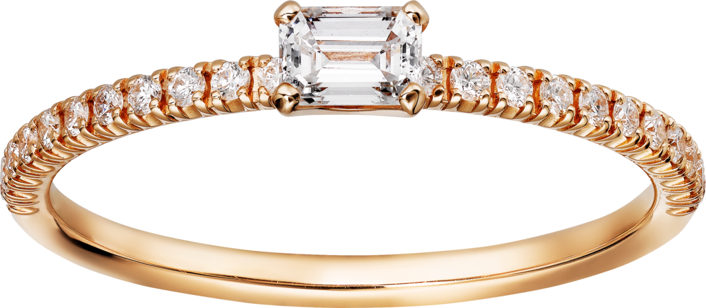 CRB4216700 - Etincelle de Cartier 戒指- 18K玫瑰金，鑽石- Cartier