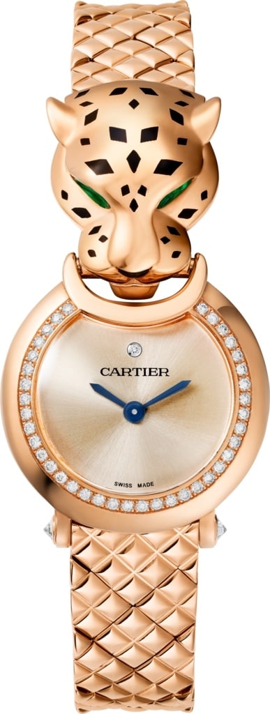 Cartier Santos WGSA0018 Rose Gold Watch Silver Dial