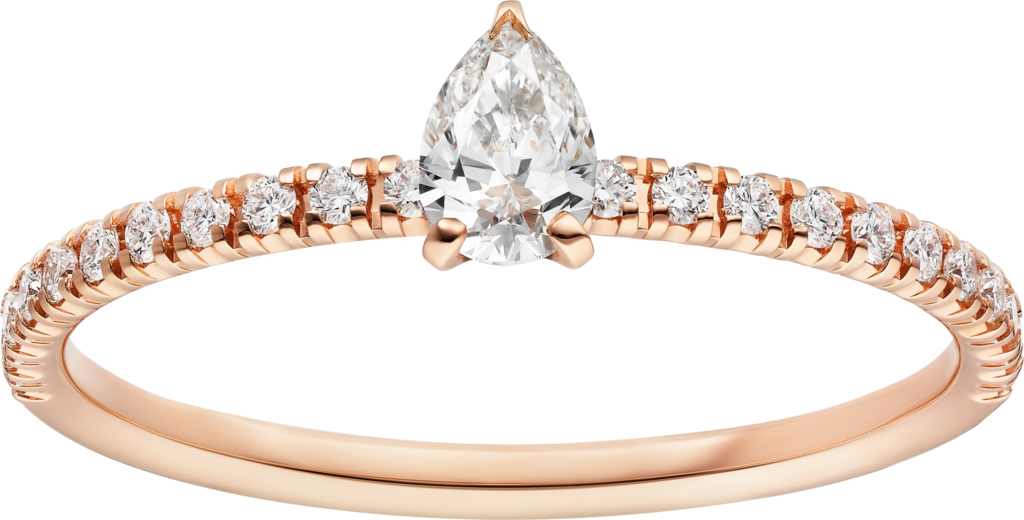 Etincelle de Cartier 戒指18K玫瑰金，鑽石