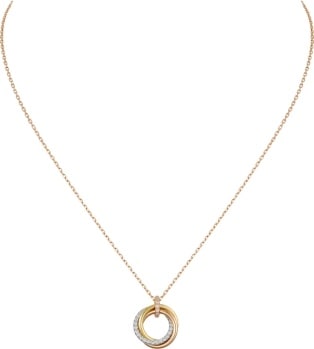 cartier trinity diamond necklace
