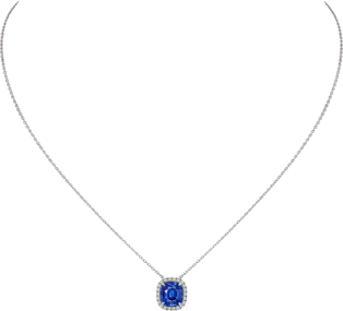 Cartier Destinée 彩色寶石項鏈 鉑金，藍寶石，鑽石