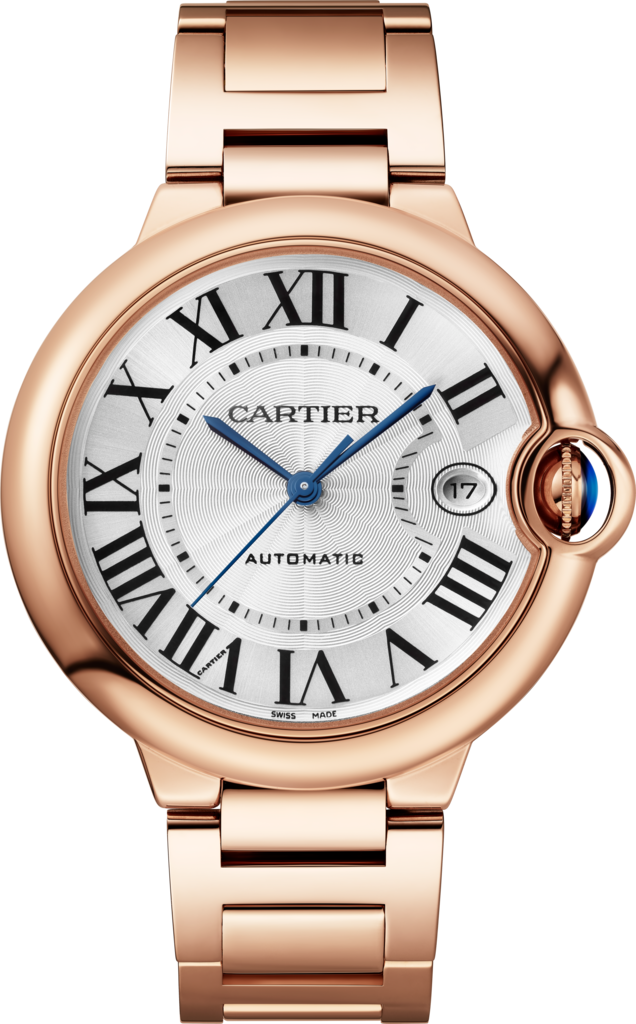 Cartier Round Cruise Steel Rose Gold Grey Dial Mens Watch W2RN0005