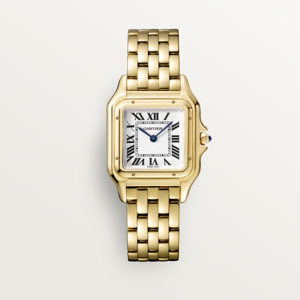 Panthère de Cartier 腕錶 中型款，石英機芯，18K黃金