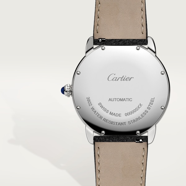 Cartier Santos De Cartier WHSA0009Cartier Santos De Cartier WHSA0009 Stainless Steel with Black Leather Watch