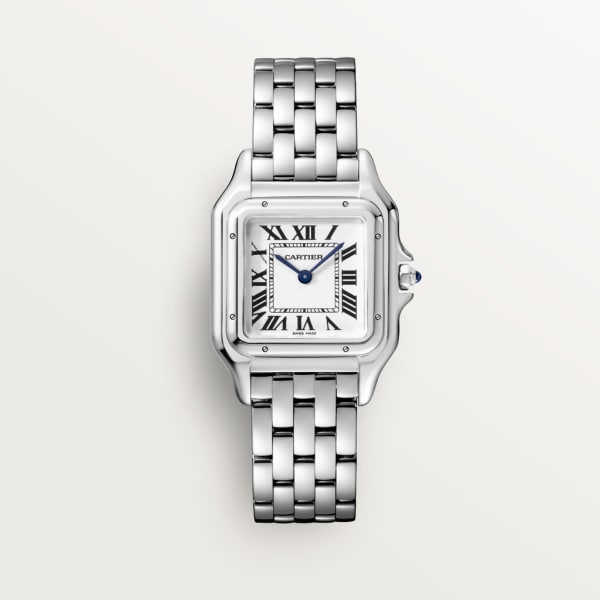 Panthère de Cartier 腕錶 中型款，石英機芯，精鋼