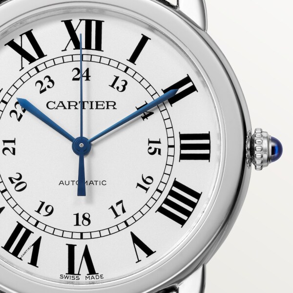Ronde Solo de Cartier 腕錶 36毫米，自動上鏈機械機芯，精鋼，皮革