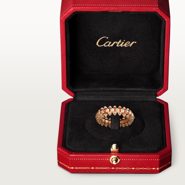 Clash de Cartier 戒指，小型款 18K玫瑰金