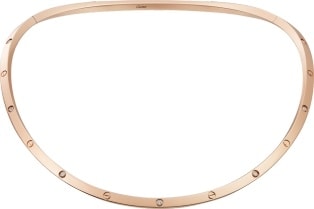 cartier rose gold love necklace