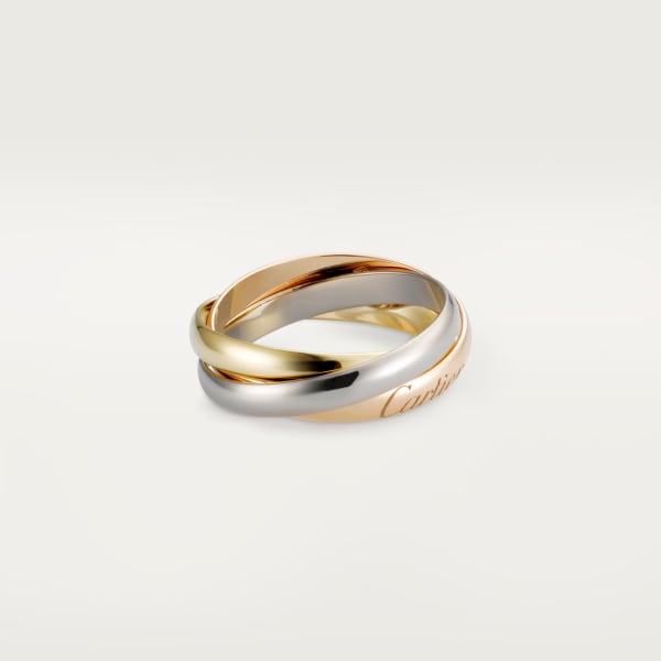 Trinity ring, small model White gold, yellow gold, rose gold