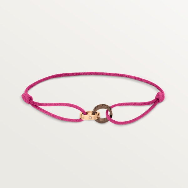 Love 手鐲 18K玫瑰金，陶瓷，鑽石