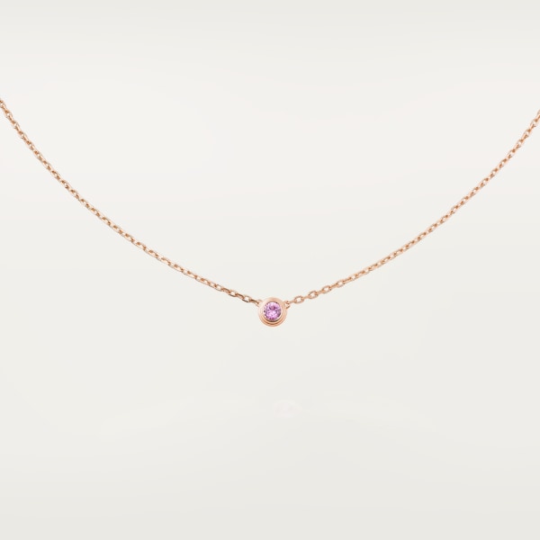 Cartier d'Amour necklace Rose gold, pink sapphire