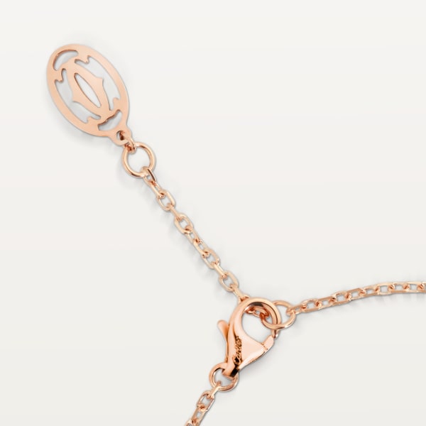 Cartier d'Amour 手鐲 18K玫瑰金，粉紅色藍寶石