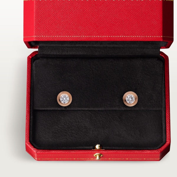 Cartier d'Amour 耳環，超小型款 玫瑰金，鑽石