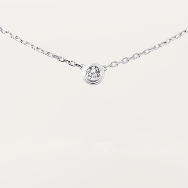 Cartier d'Amour necklace, large model White gold, diamond