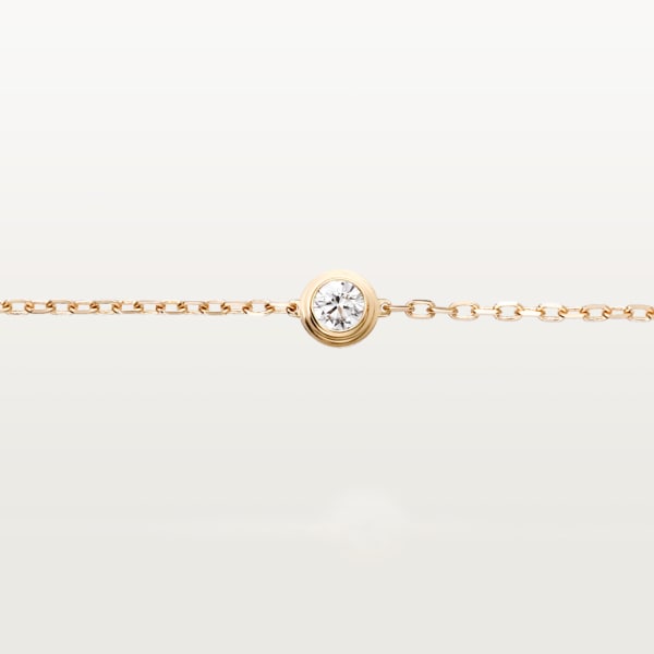 Cartier d'Amour 手鏈，小型款 18K黃金，鑽石