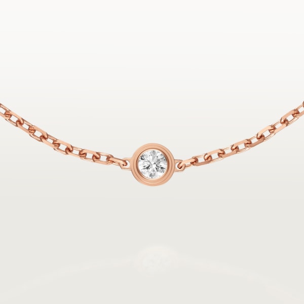 Cartier d'Amour 手鐲，超小型款 18K玫瑰金，鑽石