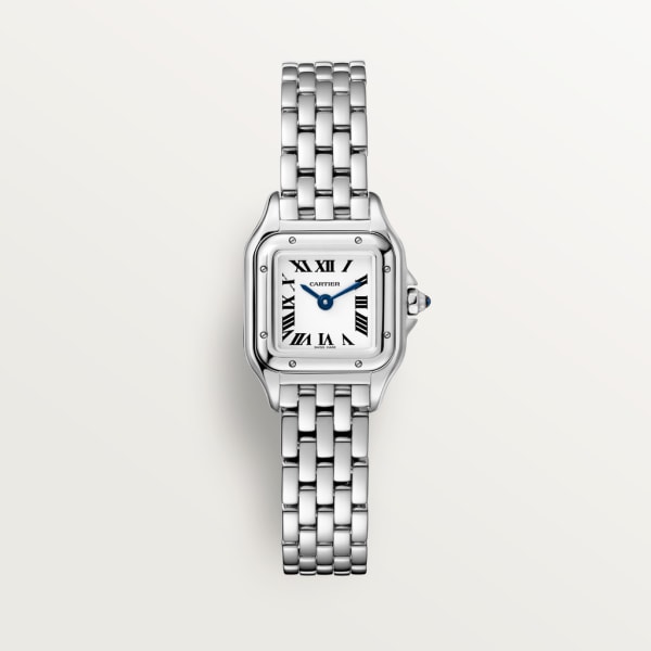 Panthère de Cartier 腕錶 迷你款，石英機芯，精鋼