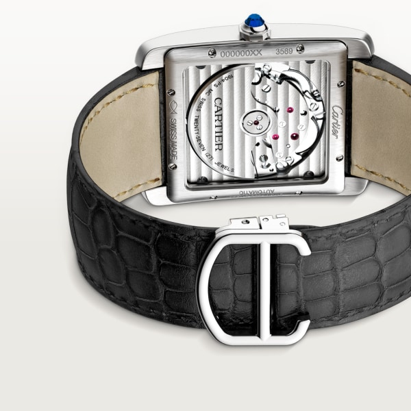 Tank MC 腕錶 大型款，自動上鏈機械機芯，精鋼，皮革