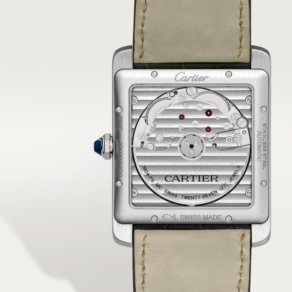 Tank MC 腕錶 大型款，自動上鏈機械機芯，精鋼，皮革