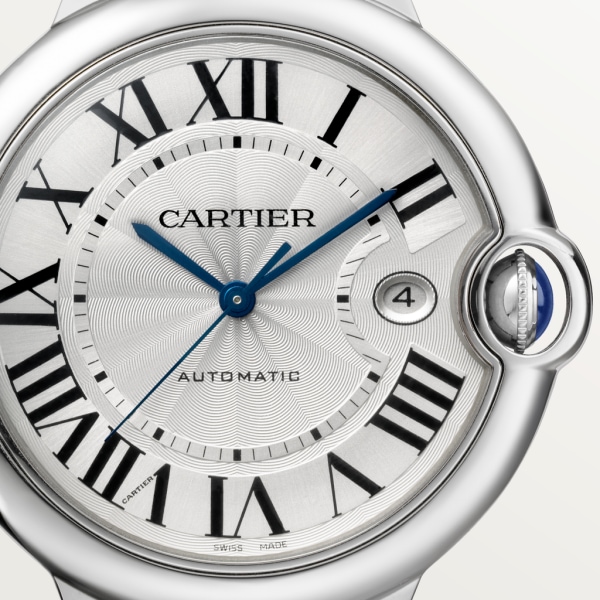 Ballon Bleu de Cartier 腕錶 42毫米，精鋼，皮革