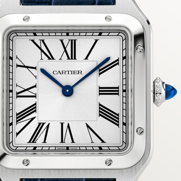 Santos-Dumont 腕錶 大型款，石英機芯，精鋼，皮革