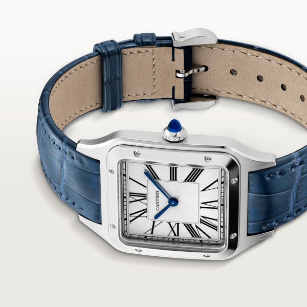Santos-Dumont 腕錶 大型款，石英機芯，精鋼，皮革