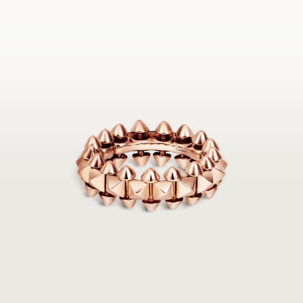 Clash de Cartier 戒指，中型款 18K玫瑰金